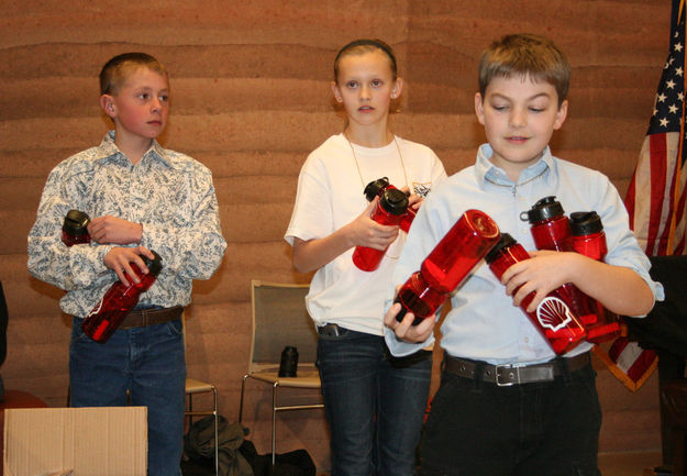 Water bottles. Photo by Dawn Ballou, Pinedale Online.