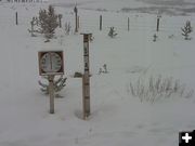 Snow at 1PM. Photo by Bondurant webcam.