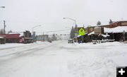 Snowy Pinedale. Photo by Bob Rule, KPIN 101.1FM Radio.