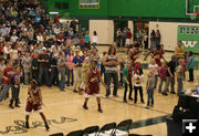 Half time dance. Photo by Dawn Ballou, Pinedale Online.