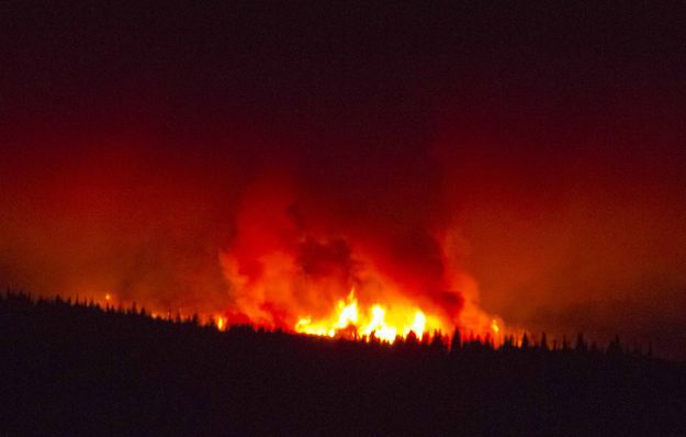 Extreme fire behavior. Photo by Dave Bell.