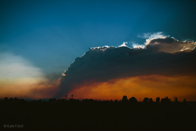 Smoke over Big Piney. Photo by Kyle Ford.