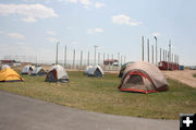 Tents by the ice rink. Photo by Dawn Ballou, Pinedale Online.