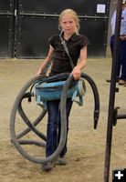 Carrying a dryer. Photo by Dawn Ballou, Pinedale Online.