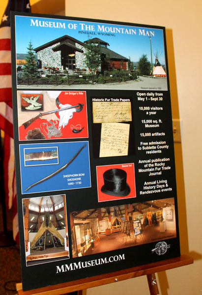 Museum poster. Photo by Dawn Ballou, Pinedale Online.