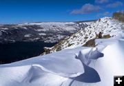 Fremont snow overhang. Photo by Dave Bell.