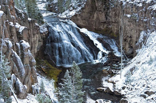 Gibbon Falls. Photo by Dave Bell.