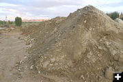 Tons of dirt and mud. Photo by Dawn Ballou, Pinedale Online.