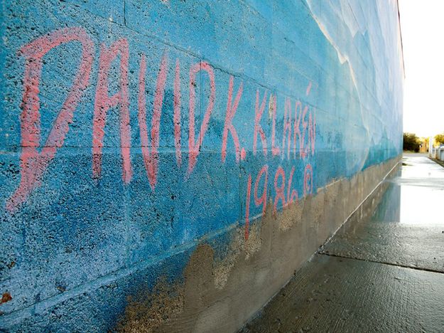 Wall damage. Photo by David Klaren.