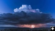 Lightning over the Winds. Photo by Dave Bell.