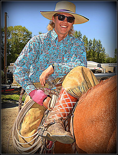 Colorful Cowboy. Photo by Terry Allen.