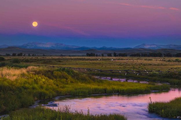 Setting Moon. Photo by Dave Bell.