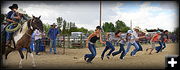 Girl Foot Race. Photo by Terry Allen.