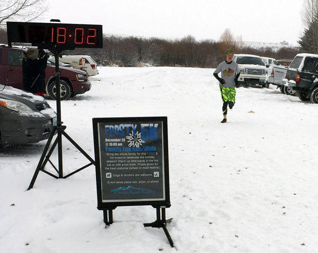 Crossing the Finish Line. Photo by Bob Rule.