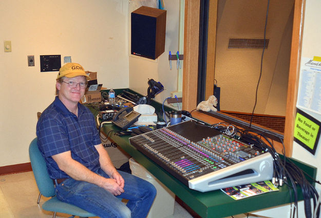 David Smith, sound guy. Photo by Terry Allen, Pinedale Online.