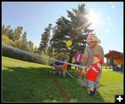 Firehose Practice. Photo by Terry Allen.