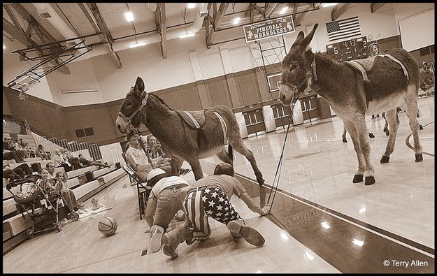 Passing to the Twins. Photo by Terry Allen.