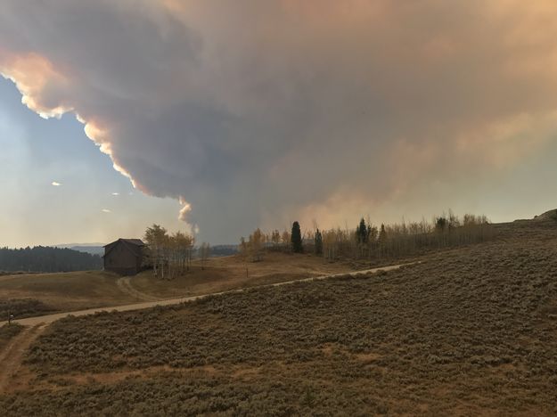 Roosevelt fire Monday. Photo by Bill Winney.