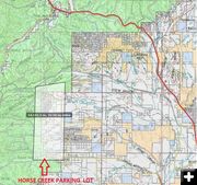 Jim Bridger Evacuation Zone. Photo by Sublette County Sheriff Office.