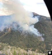 Roosevelt Fire. Photo by Bridger-Teton National Forest.