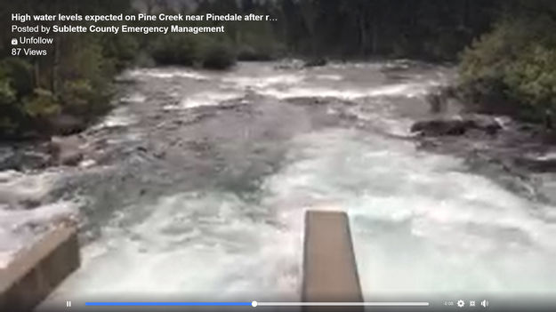 High water. Photo by Sublette County Sheriff's Office.