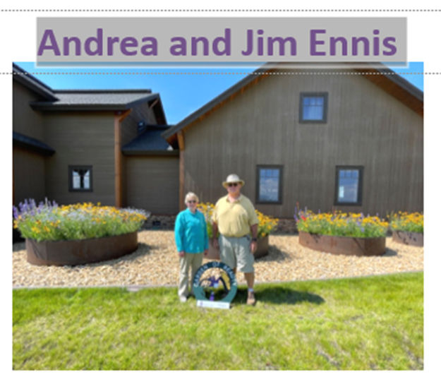 Andrea & Jim Ennis. Photo by Sage & Snow Garden Club.