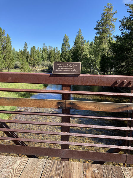 Dedication sign. Photo by Dawn Ballou, Pinedale Online.