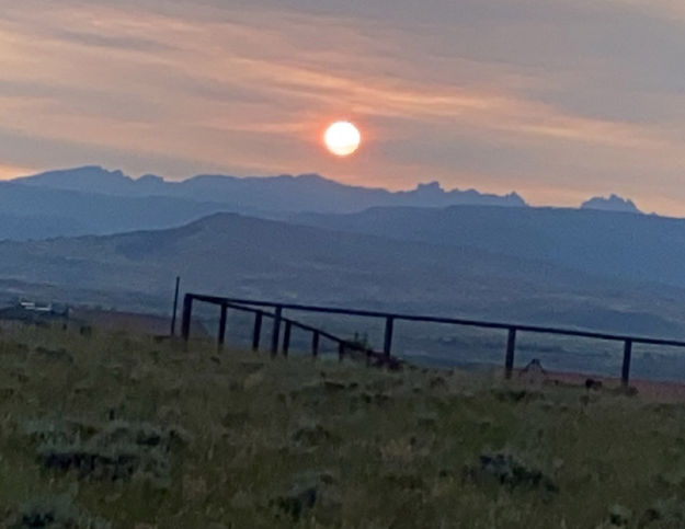 August 17 2023 smoky sunrise. Photo by Renee Smythe.