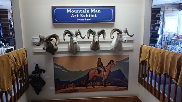 Art Exhibit Lower Level. Photo by Dawn Ballou, Pinedale Online.