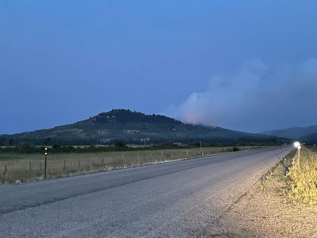 Merna Butte Fire. Photo by Sublette County Sheriff's Office.