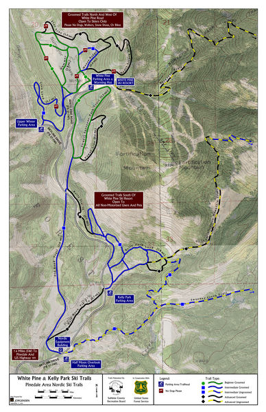 White Pine Nordic Ski Trails. Photo by Sublette County Recreation Board.