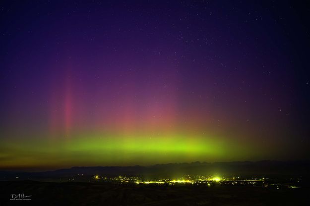 Aurora Over Pinedale. Photo by Dave Bell.