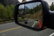 Objects In Mirror Are Larger Than They Appear. Photo by Dave Bell.