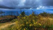 Lake Butte Overlook Morning Blue. Photo by Dave Bell.