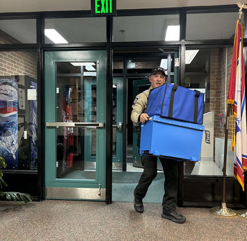 Bringing in the ballots. Photo by Dawn Ballou, Pinedale Online!