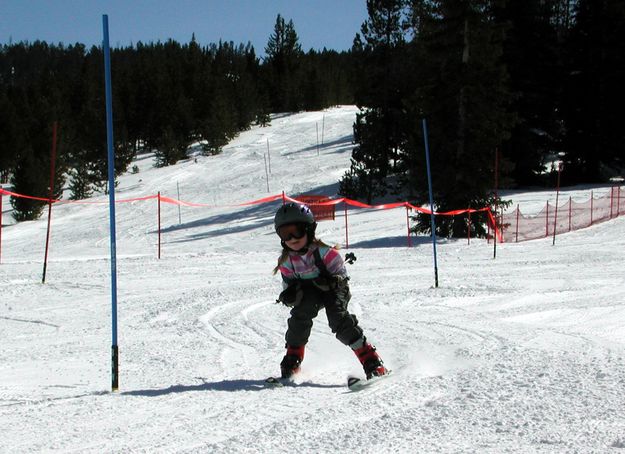 Determined Skier. Photo by Pinedale Online.