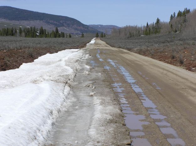 Still some snow. Photo by Pinedale Online.