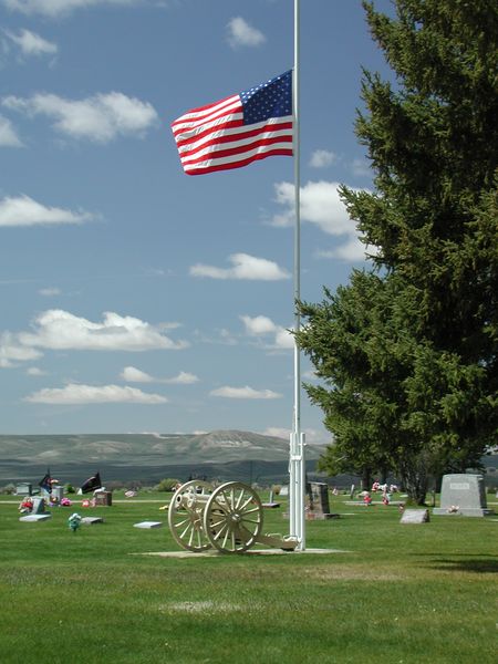 Canon and Flag. Photo by Pinedale Online.