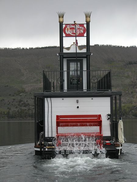 Custom built paddlewheeler. Photo by Half Moon Lake Resort.