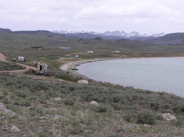 Favorite spots by lake. Photo by Pinedale Online.