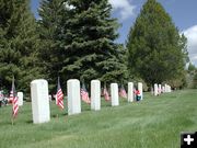 US Flags. Photo by Pinedale Online.