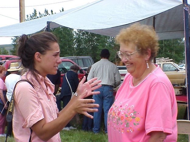 Jeanette and Guest. Photo by Pinedale Online.