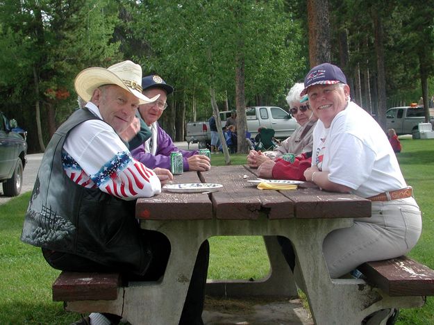 Talking with Friends. Photo by Pinedale Online.