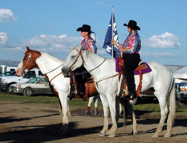 Sponsor Flag Girls. Photo by Pinedale Online.