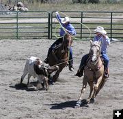 Heeler throw. Photo by Pinedale Online.