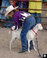 Goat Tieing. Photo by Pinedale Online.