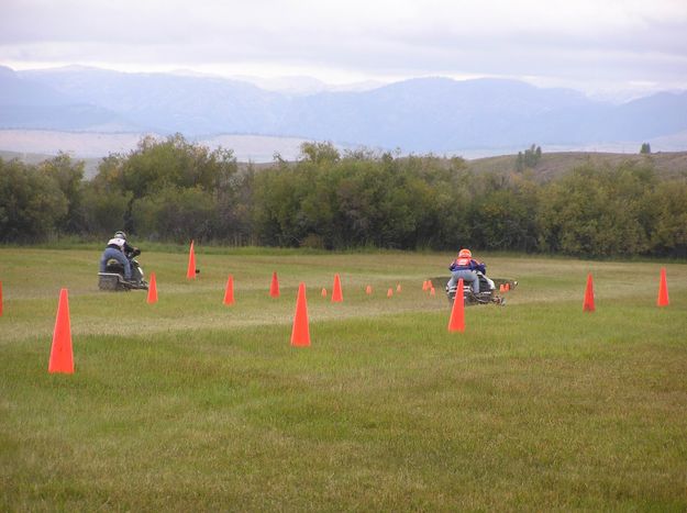 Race to the finish. Photo by Pinedale Online.