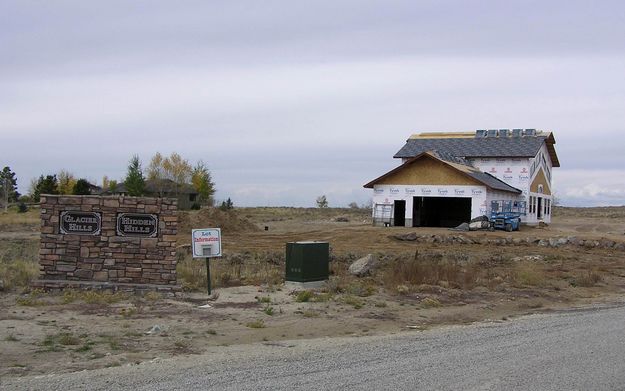 New home on Orcutt Hill. Photo by Pinedale Online.