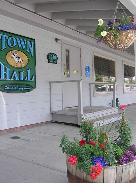 Pinedale Town Hall. Photo by Pinedale Online.