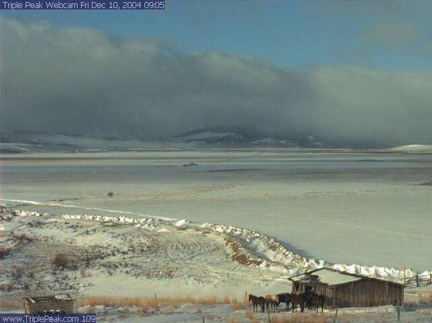 View of the Wyoming Range. Photo by Triple Peak Lodge.